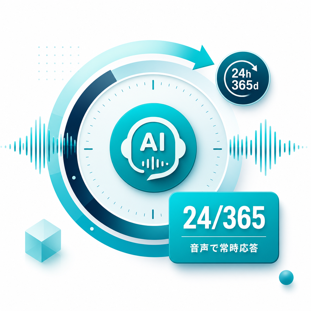 24時間365日稼働の音声 AI